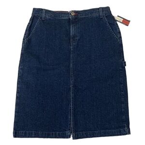 NWT Y2K Vintage Tommy Hilfiger Stretch Denim Painter Carpenter Skirt Size 6